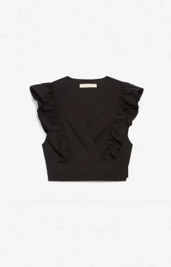 New Vanessa Bruno Aya Blouse in Black Tops