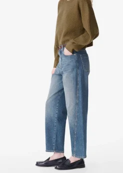 Vanessa Bruno Caleb Denim Jeans in Bleu Gris Bottoms