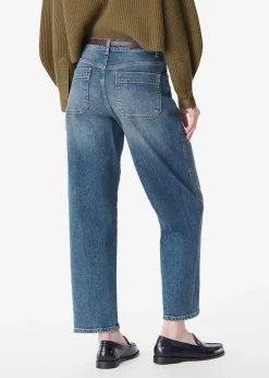 Vanessa Bruno Caleb Denim Jeans in Bleu Gris Bottoms