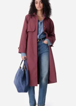 Hot Vanessa Bruno Dexter Trench Coat in Fig Outerwear