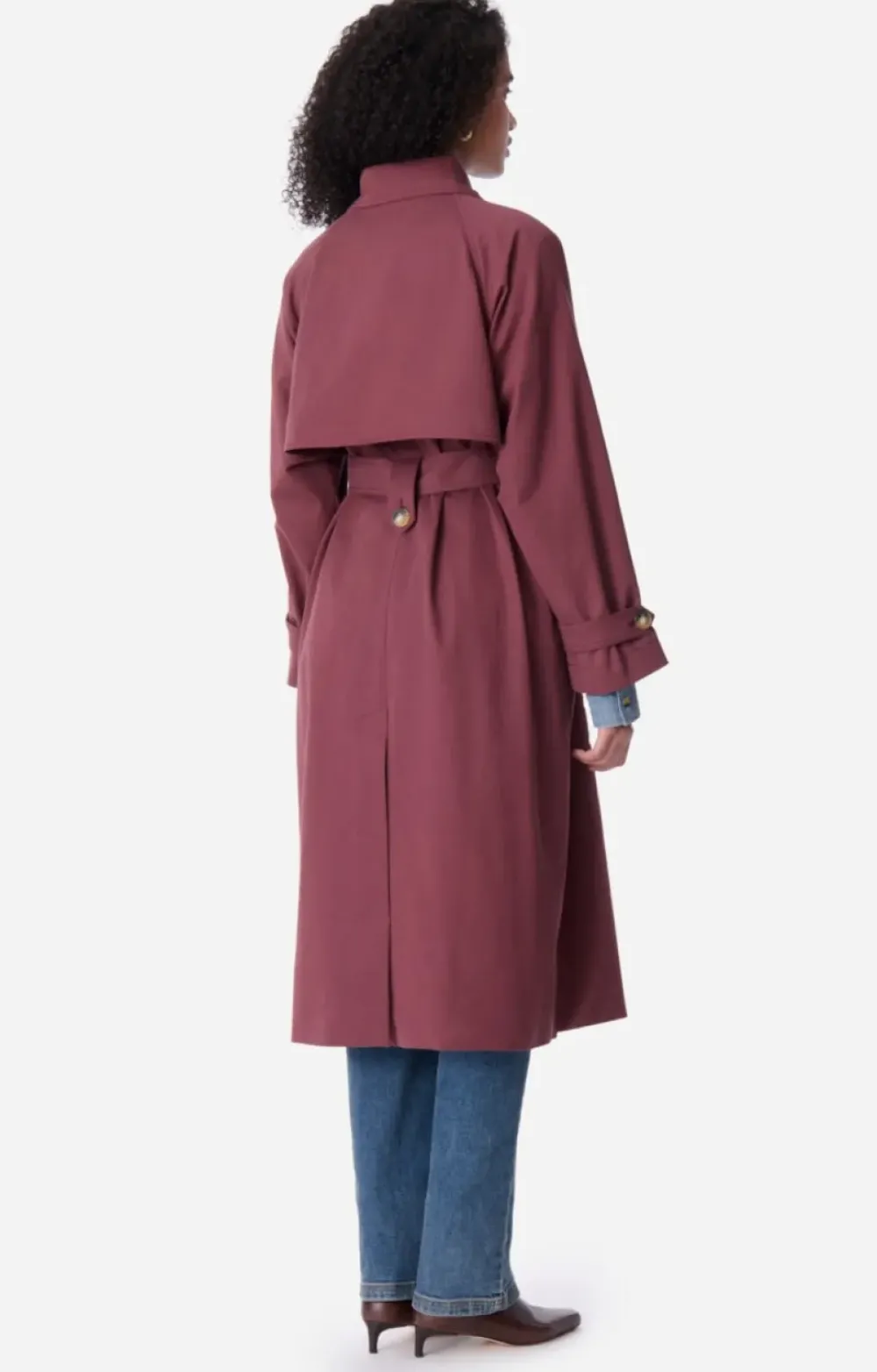 Hot Vanessa Bruno Dexter Trench Coat in Fig Outerwear