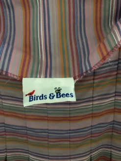 Sale Vintage 70s Birds & Bees Stripe Peasant Top Vintage + Pre-Loved